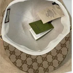 Gucci hat never size small serious buyers authentic Authentic Vs Replica Gucci GG canvas Cap - How To Spot A  main image 4